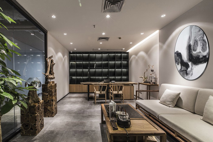 東方禪意總經(jīng)理辦公室裝修效果圖