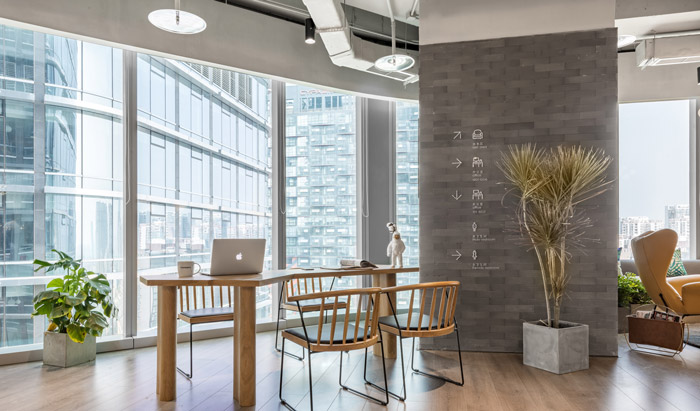 清爽經(jīng)理辦公室裝修設計效果圖