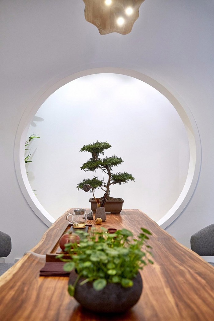 新中式辦公室裝飾效果圖