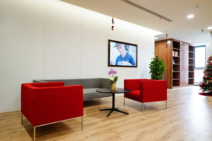 食品公司辦公室接待區(qū)裝修設計效果圖