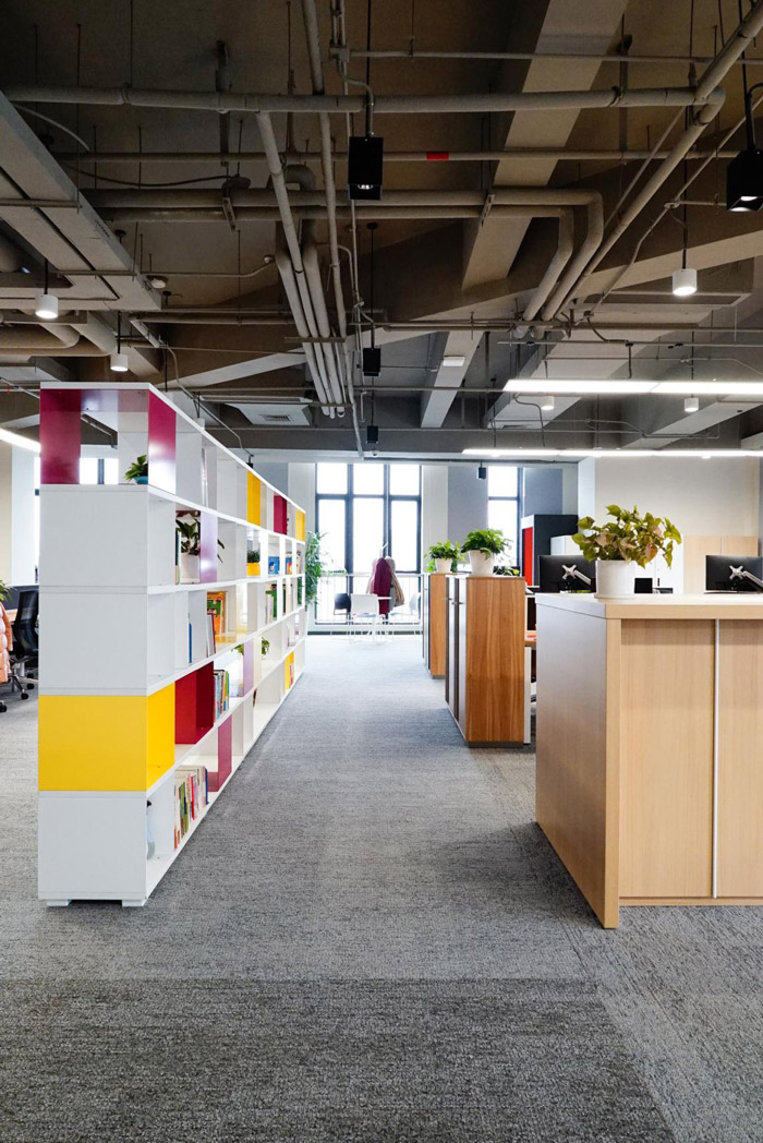 食品公司辦公室辦公區(qū)裝修設計效果圖