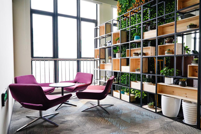 食品公司辦公室交流區(qū)裝修設計效果圖