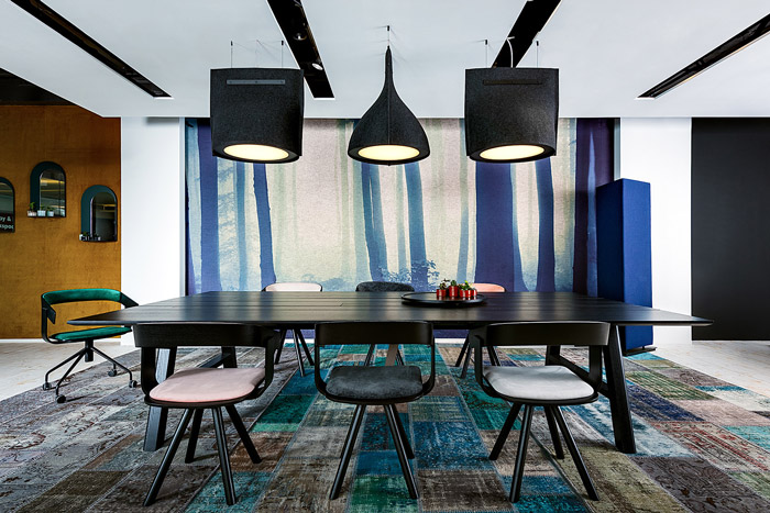 家具公司辦公室交流區(qū)裝修設計效果圖