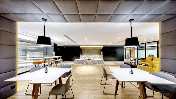 創(chuàng)意辦公室前臺裝修效果圖