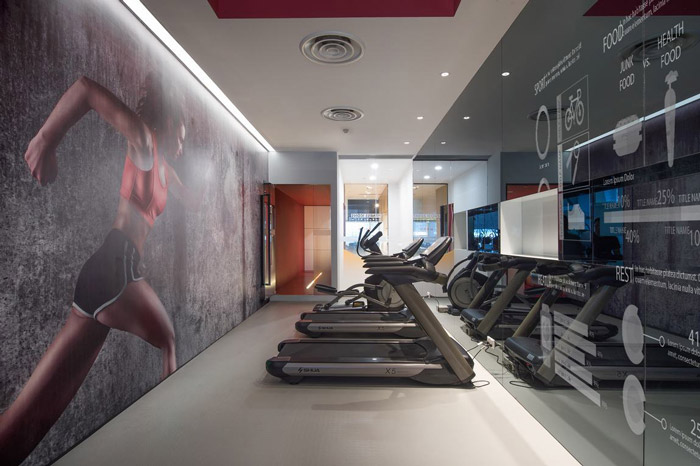 總部辦公樓健身房裝修效果圖