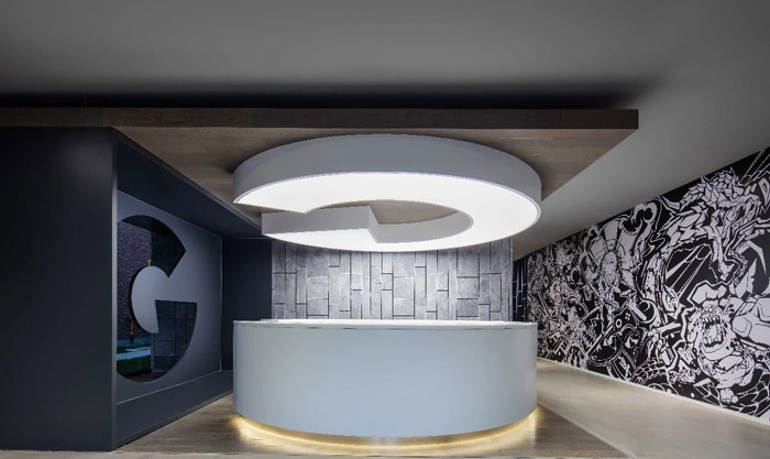 it公司辦公室前臺(tái)設(shè)計(jì)效果圖