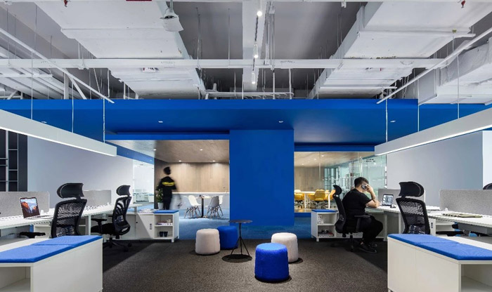 it公司辦公室辦公區(qū)設(shè)計(jì)效果圖