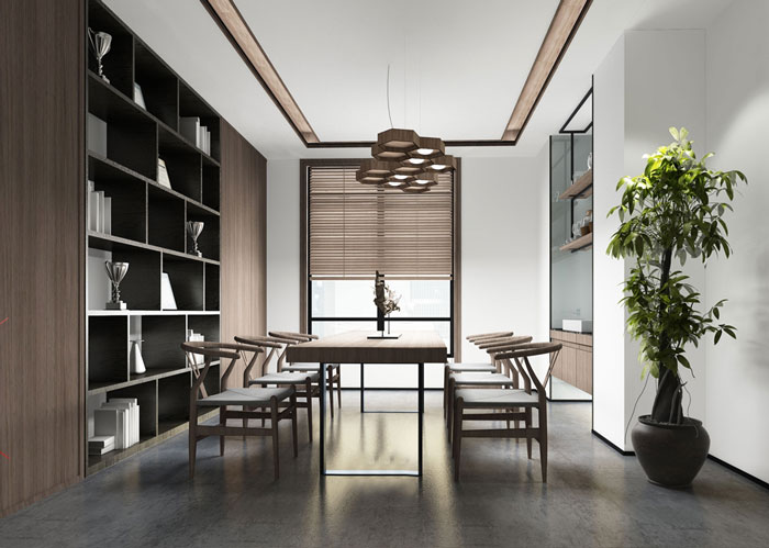 商務(wù)辦公室品茶區(qū)裝修效果圖