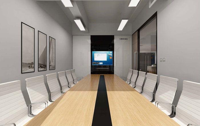 食品公司辦公室會(huì)議室設(shè)計(jì)效果圖