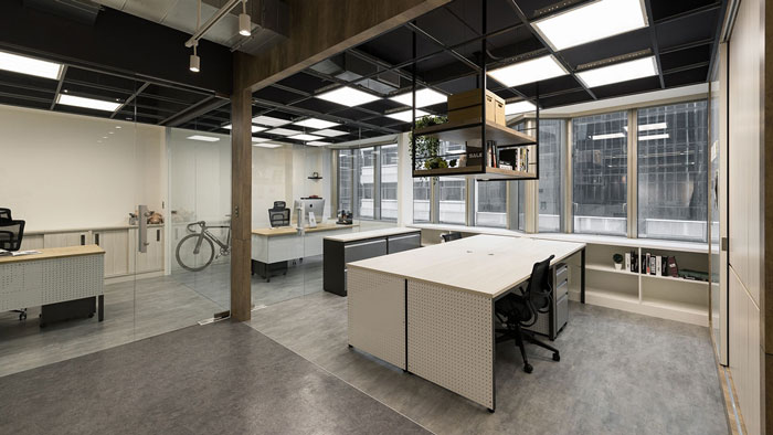 鞋業(yè)公司辦公室辦公區(qū)裝修效果圖