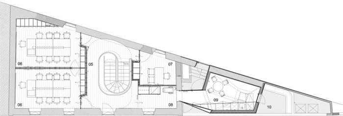 兩層辦公室二層平面圖