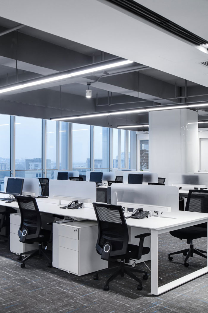 總部辦公大樓辦公區(qū)設計效果圖