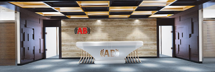 金融辦公室前臺設(shè)計(jì)效果圖