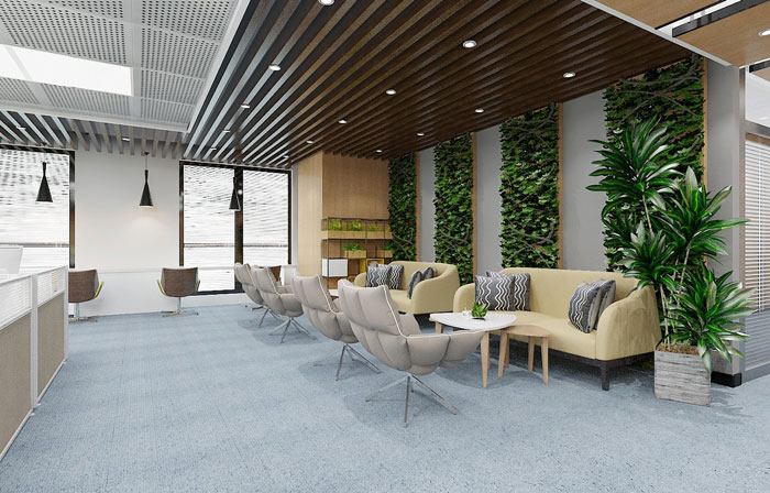 金融辦公室交流區(qū)設(shè)計(jì)效果圖