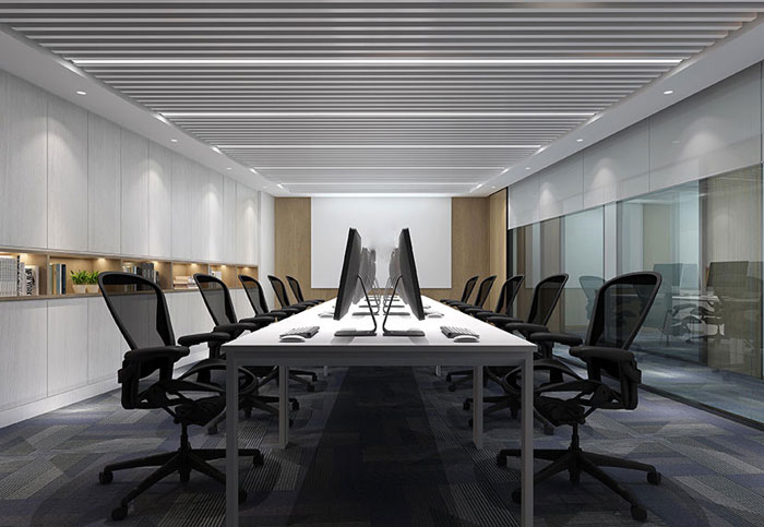 金融公司辦公空間辦公區(qū)裝修設(shè)計(jì)效果圖