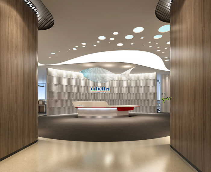 杭州過(guò)濾器材公司辦公室裝修效果圖