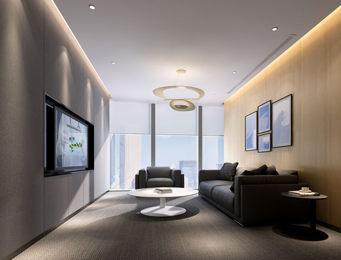 杭州過(guò)濾器材公司辦公室vip室裝修效果圖