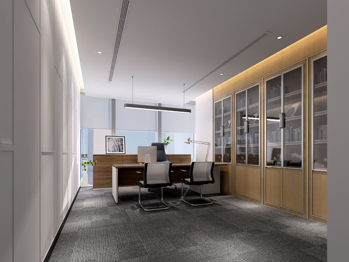 杭州過(guò)濾器材公司總經(jīng)理辦公室裝修效果圖