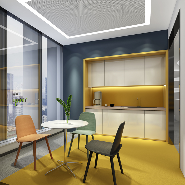 醫(yī)療公司辦公室茶水間裝修設(shè)計效果圖