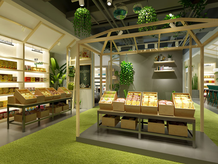 杭州食品公司辦公室展區(qū)裝修設(shè)計(jì)效果圖