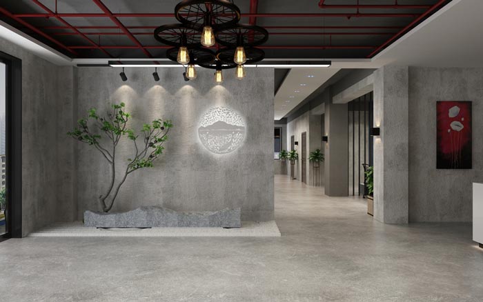 工業(yè)風(fēng)辦公空間隔墻設(shè)計(jì)效果圖