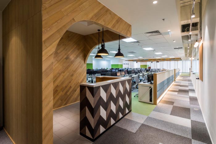 開發(fā)中心辦公室過道裝修設(shè)計效果圖