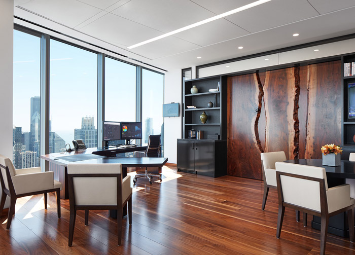 投資公司總經(jīng)理辦公室裝修設(shè)計(jì)效果圖