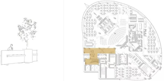 二(2)層辦公室二層平面效果圖