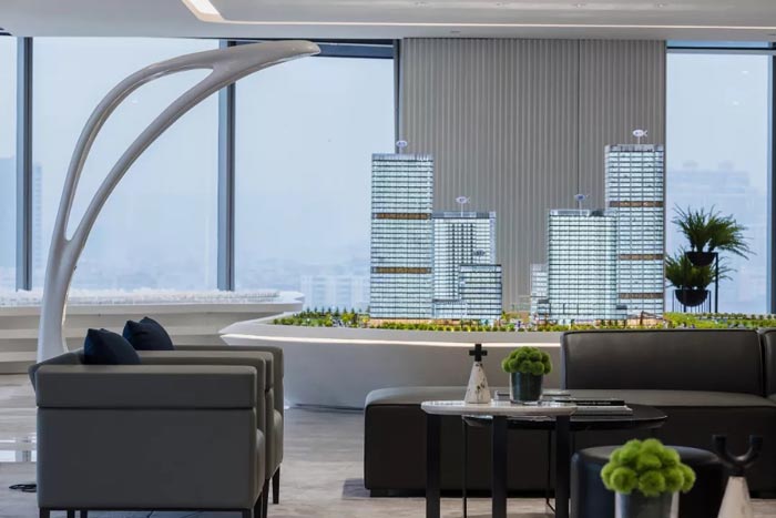 3000平方辦公樓接待區(qū)設(shè)計(jì)方案