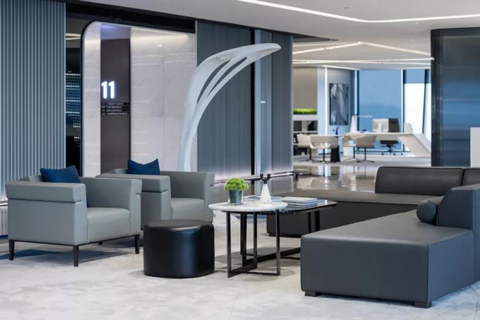 3000平方辦公樓接待區(qū)設(shè)計(jì)方案