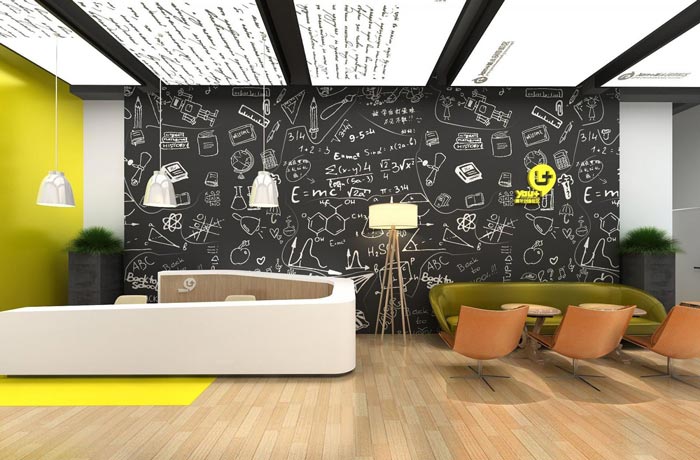 創(chuàng)業(yè)孵化器前臺裝修設計效果圖