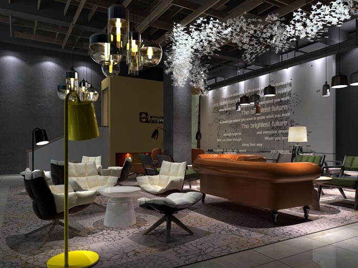 創(chuàng)業(yè)孵化器休息區(qū)裝修設計效果圖