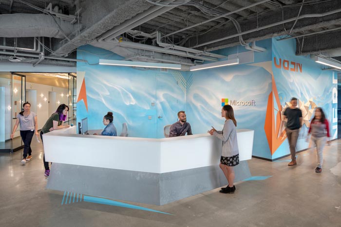 微軟研發(fā)中心前臺設(shè)計(jì)方案